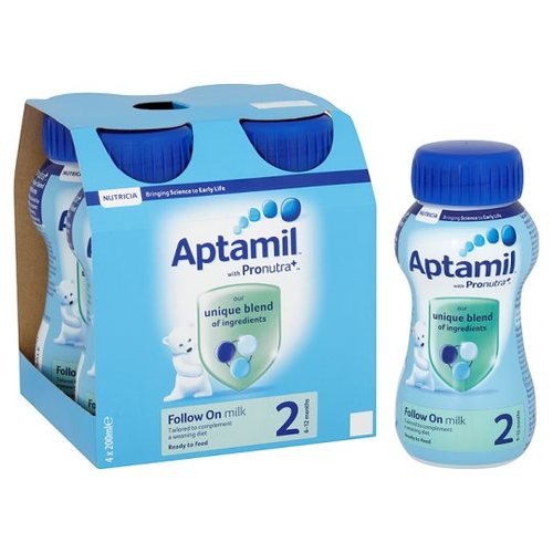 ヨーロッパ・アジア圏でシェアNo.1のAptamil(アプタミル)。液体ミルク、粉ミルク、両方から選ぶことができます。
